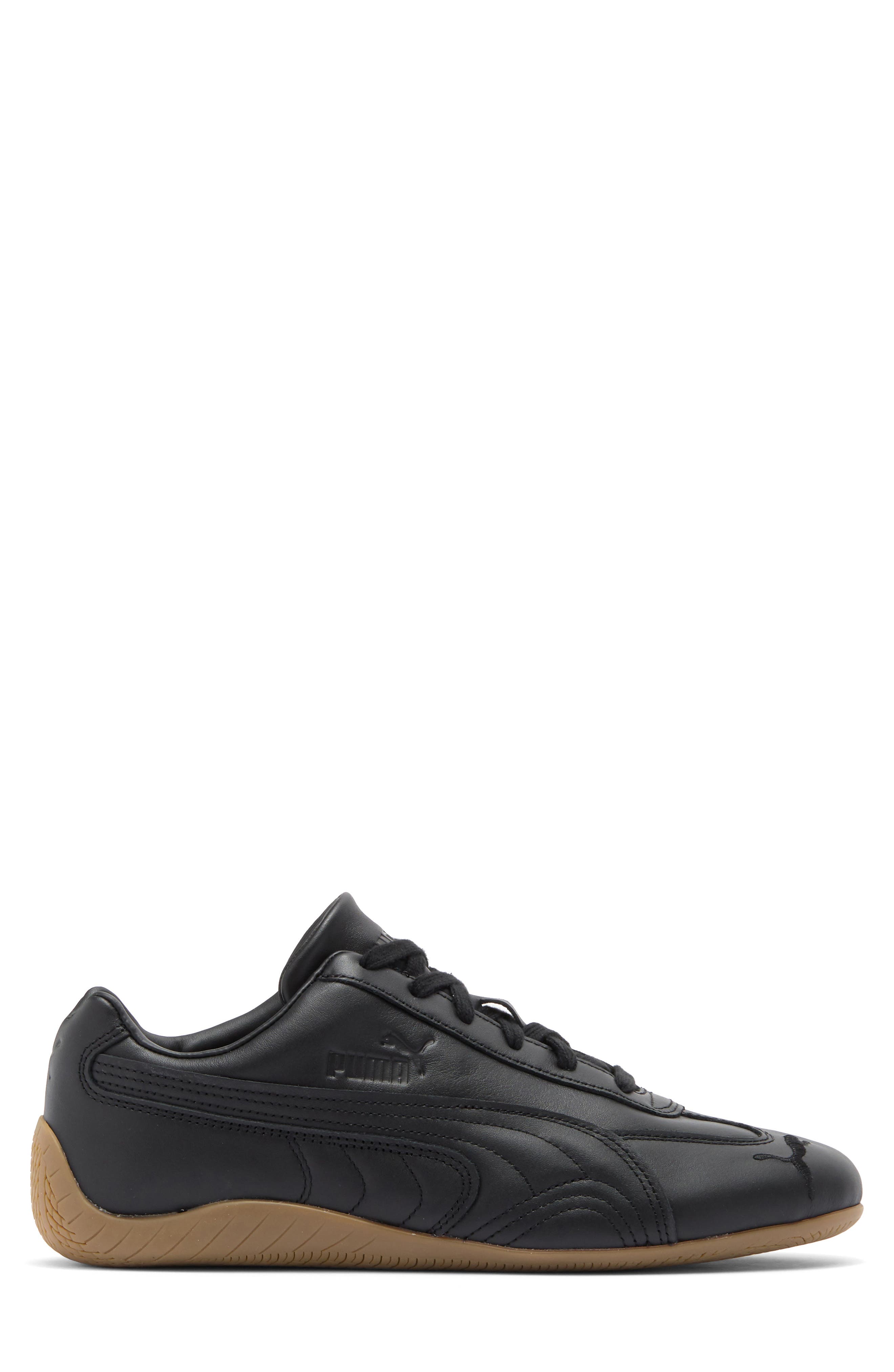 PUMA Speedcat Leather Sneaker, Alternate, color, Puma Black