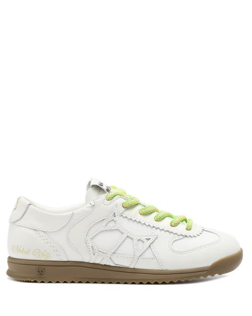 Naked Wolfe Exposuree Leather Sneaker In White