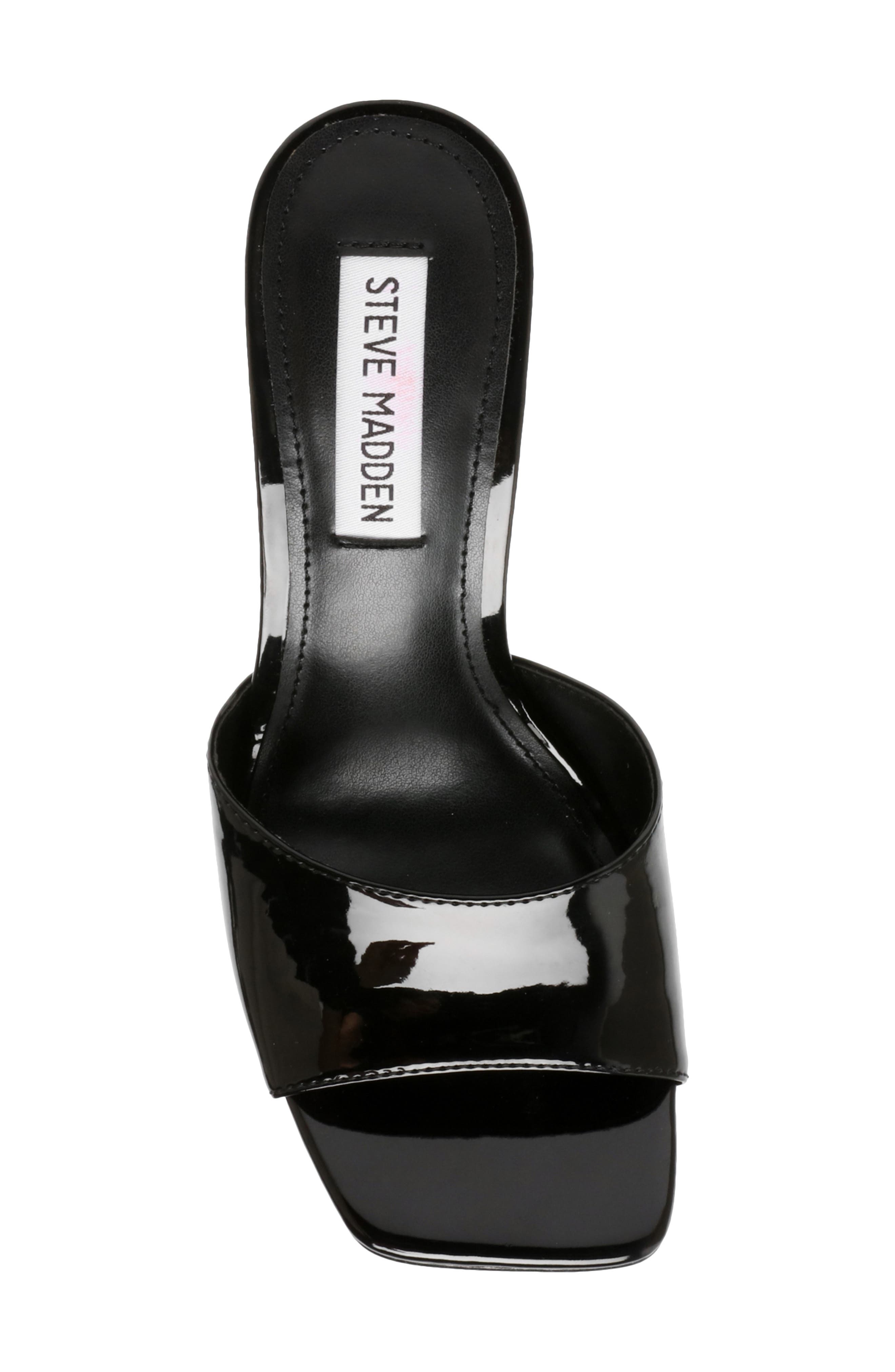 Signal Square Toe Sandal, Alternate, color, BLACK PATENT