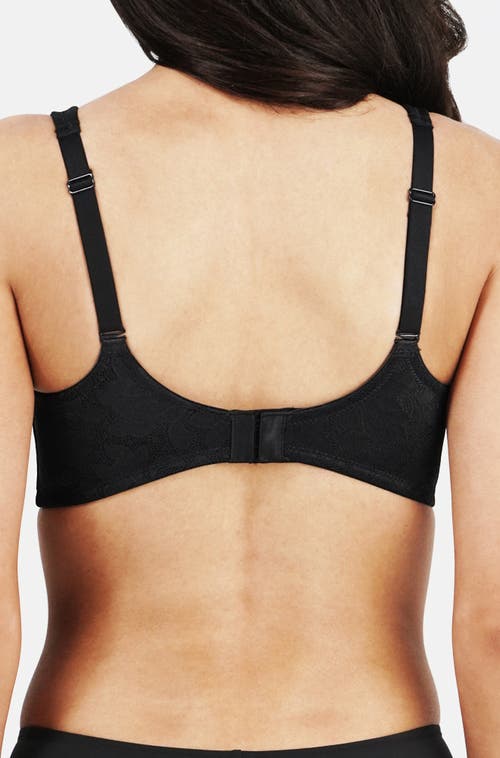 Dominique Intimates Jolie Wire-free Jacquard Soft Cup Minimizer Bra In Black
