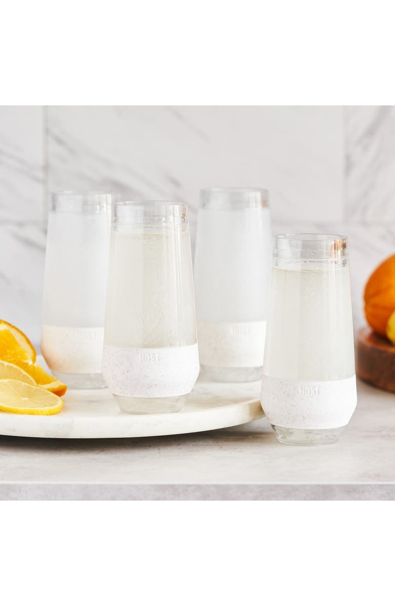 HOST Champagne FREEZE Cooling Cup Set of 4, Alternate, color, Glitter