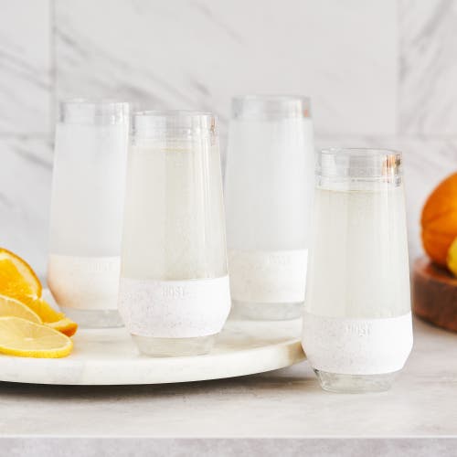 Host Champagne Freeze Cooling Cup Set Of 4 In Glitter