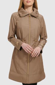 Cole Haan Signature Travel Packable Hooded Rain Jacket