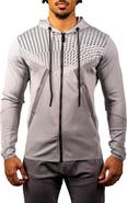 Maceoo Shield Grey Zip Hoodie