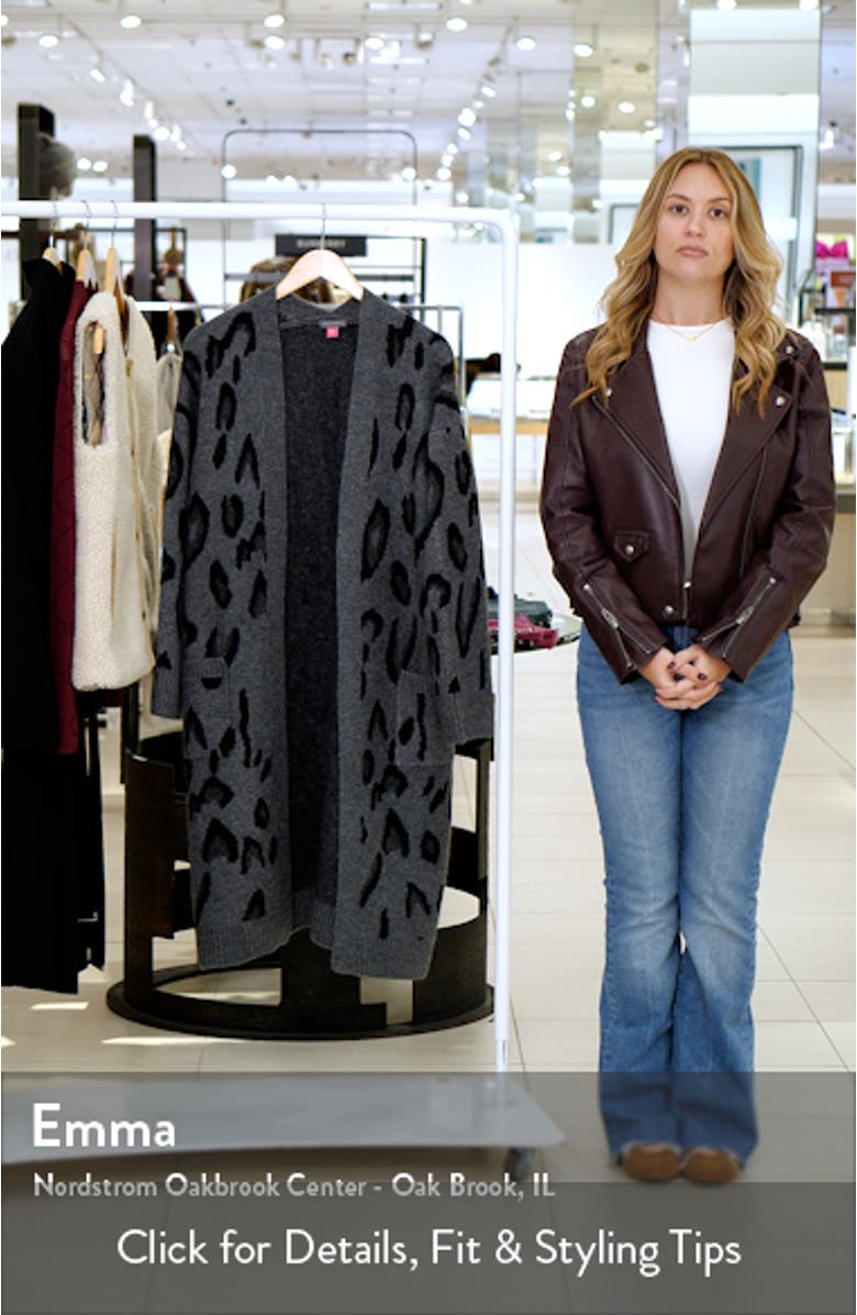 Animal Jacquard Longline Cardigan, sales video thumbnail