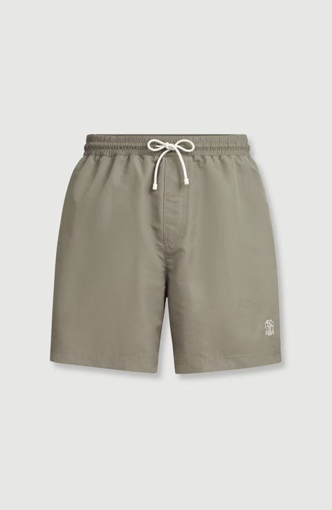 Nylon Swim Shorts With Logo