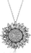 ALLUREZ Sunflower Diamond Pendant Necklace 14k