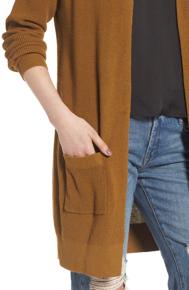 BP. Lightweight Rib Stitch Cardigan, Alternate, color,