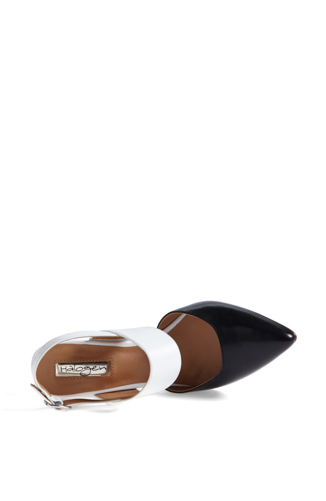 'Marissa' Pump, Alternate, color, BLACK/ WHITE