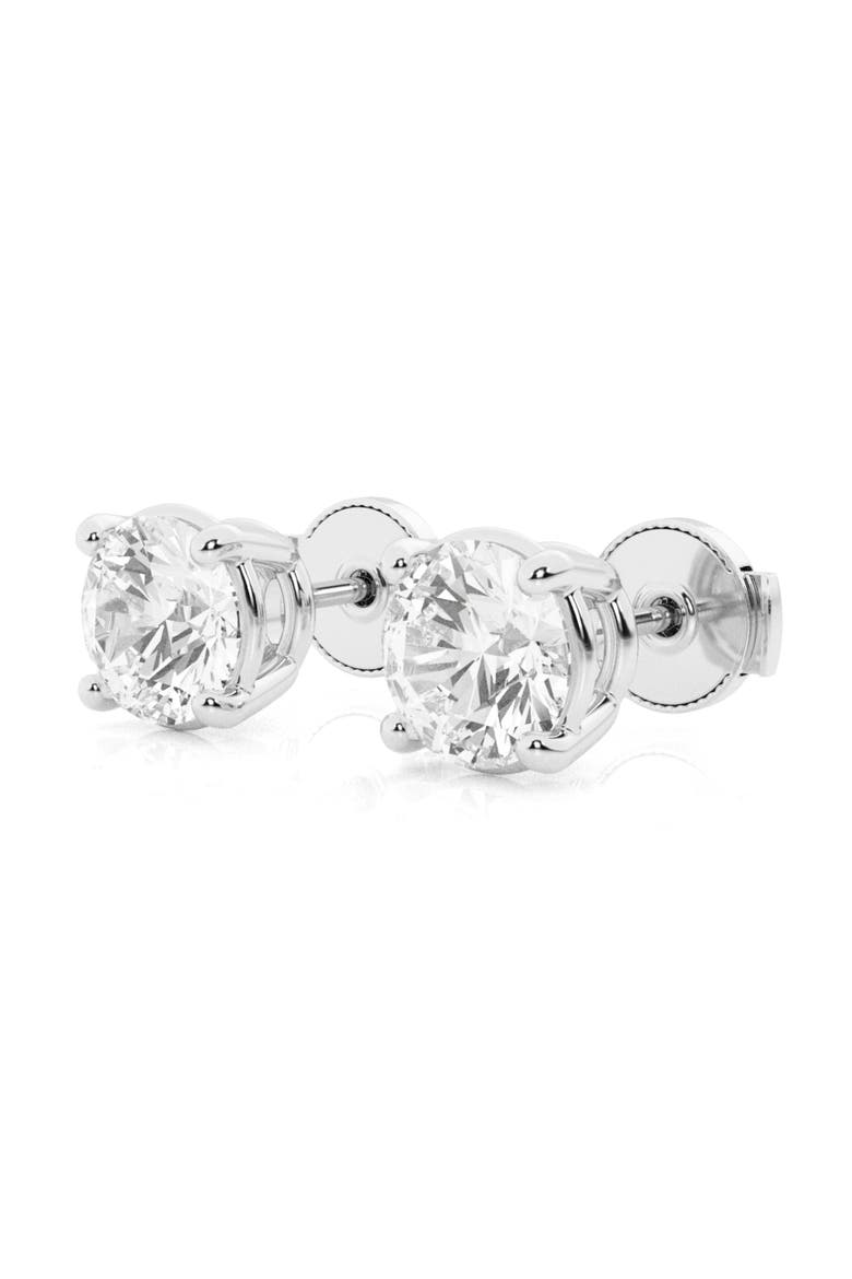 14K Gold Lab Created Diamond Stud Earrings - 2.00ct., Alternate, color, WHITE