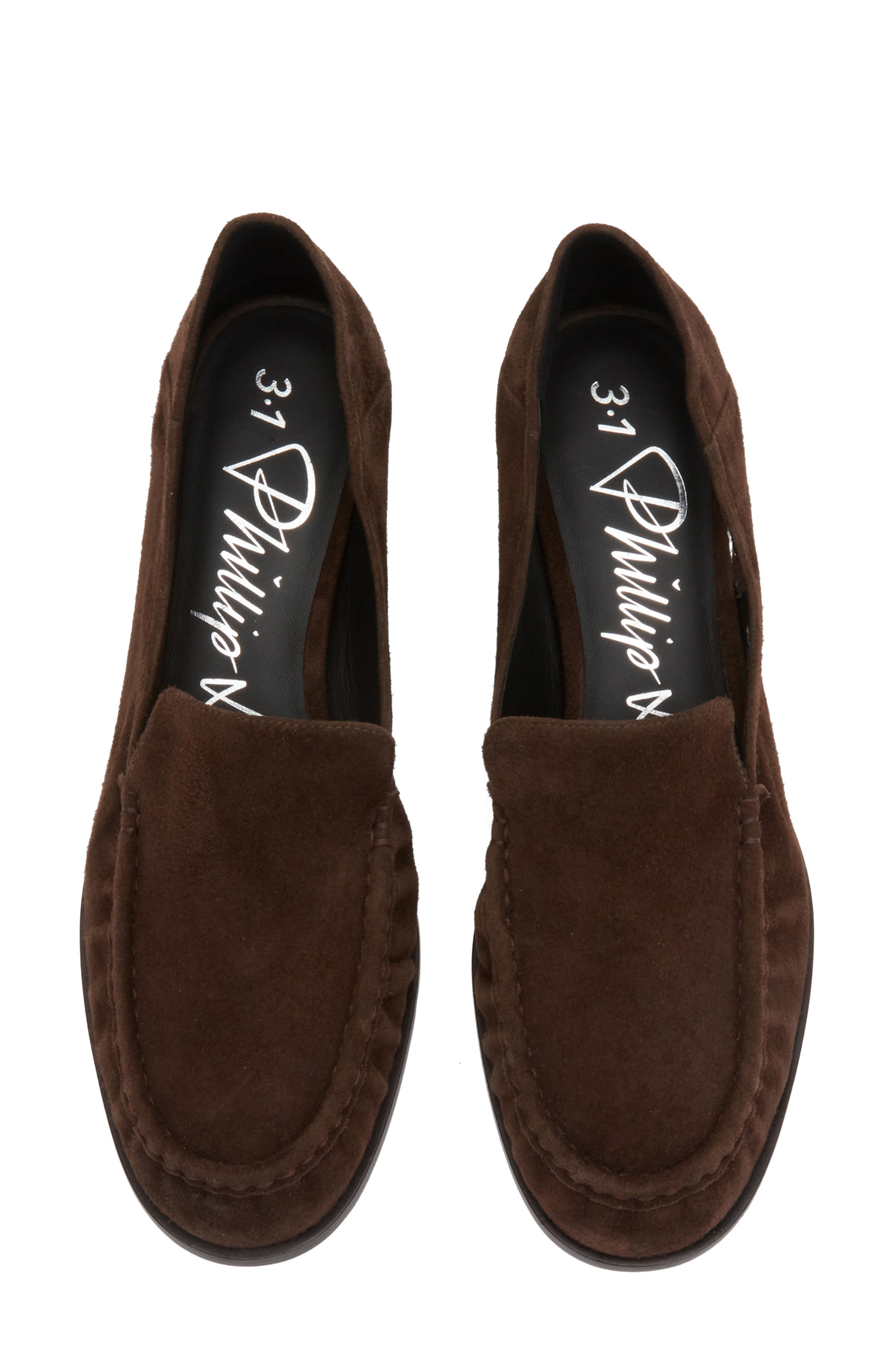 Nadia Loafer Pump, Alternate, color, CHOCOLATE
