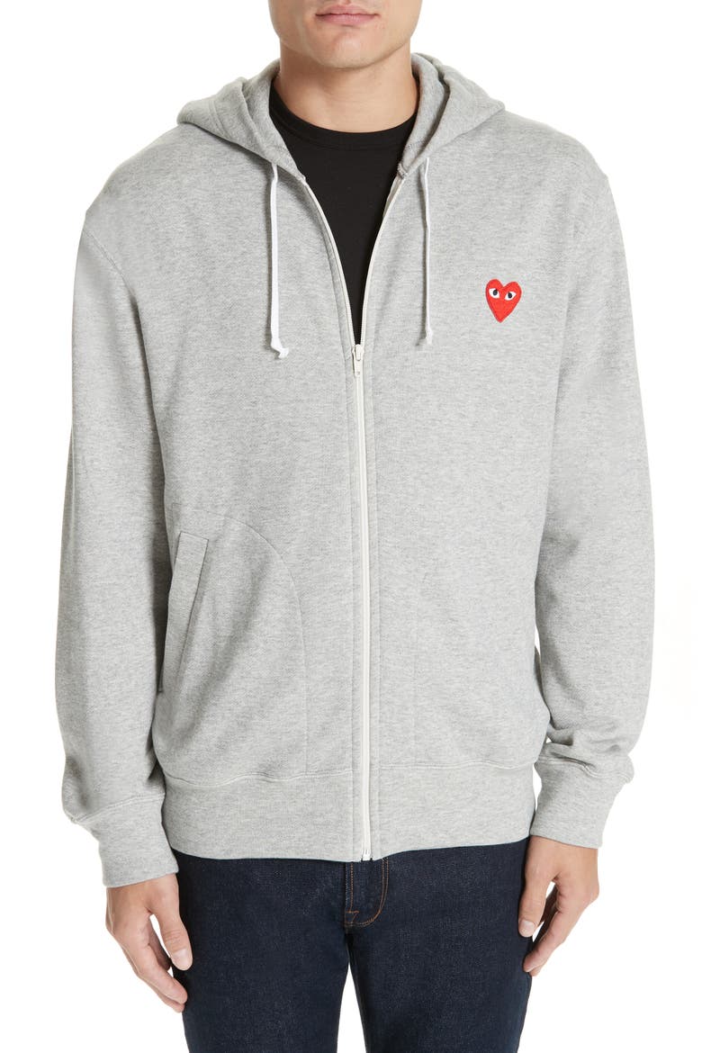 Zip Hoodie, Main, color, GREY