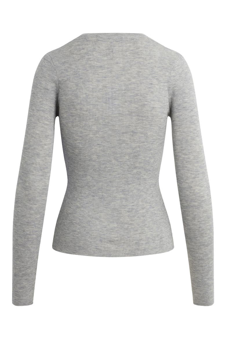 Take It Easy Wool Sweater, Alternate, color, HEATHER GREY