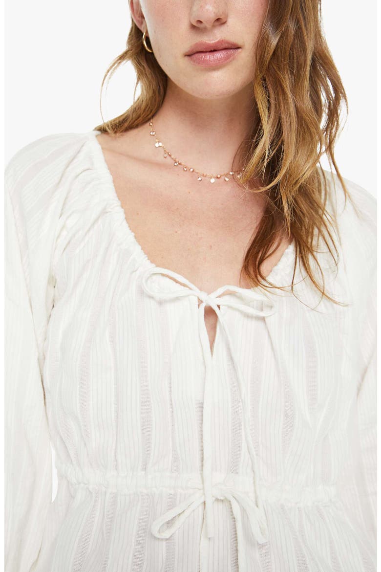The Love Child Split Neck Top, Alternate, color, WHITE