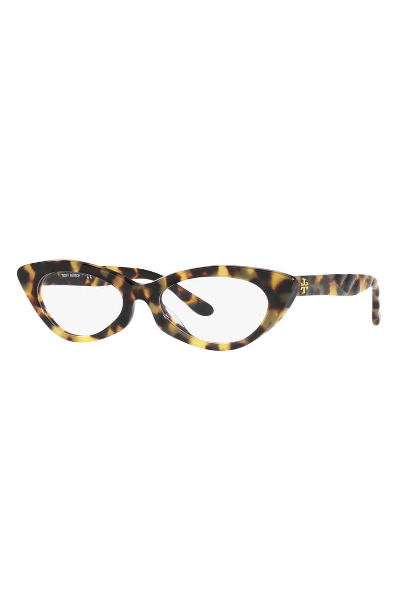 Tory Burch 52mm Irregular Optical Glasses, Alternate, color,