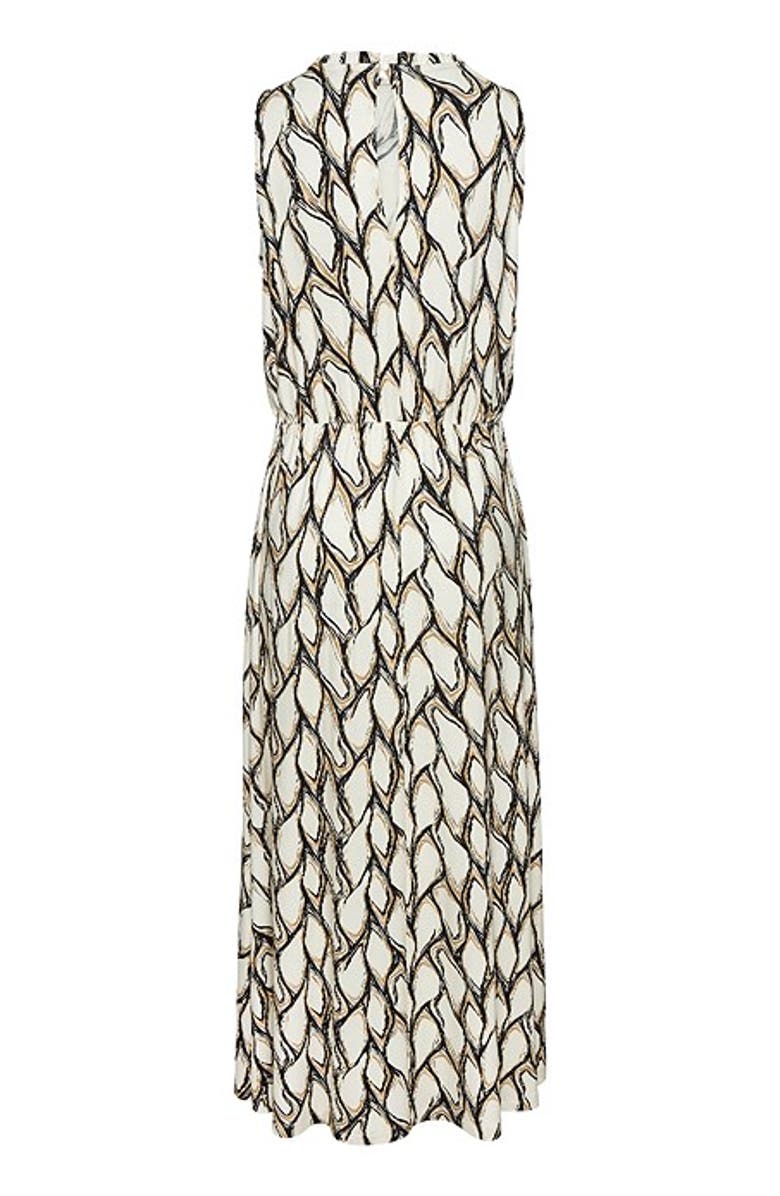 LASCANA Women's High Neck Maxi Dress, Alternate, color, Ivory Khaki
