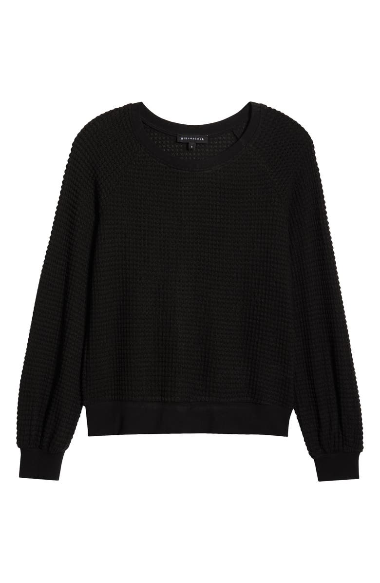 GIBSONLOOK Sunset Long Sleeve Open Knit Top, Alternate, color, 