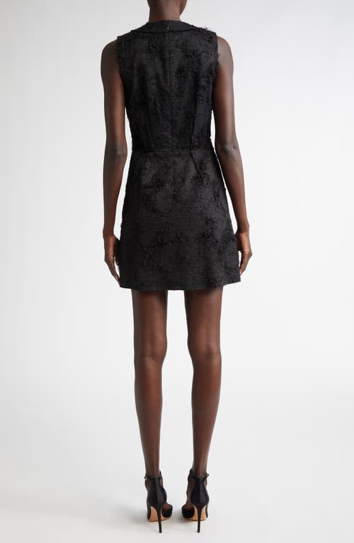 Jason Wu Collection Asymmetrical Jacquard Midi Dress In Black