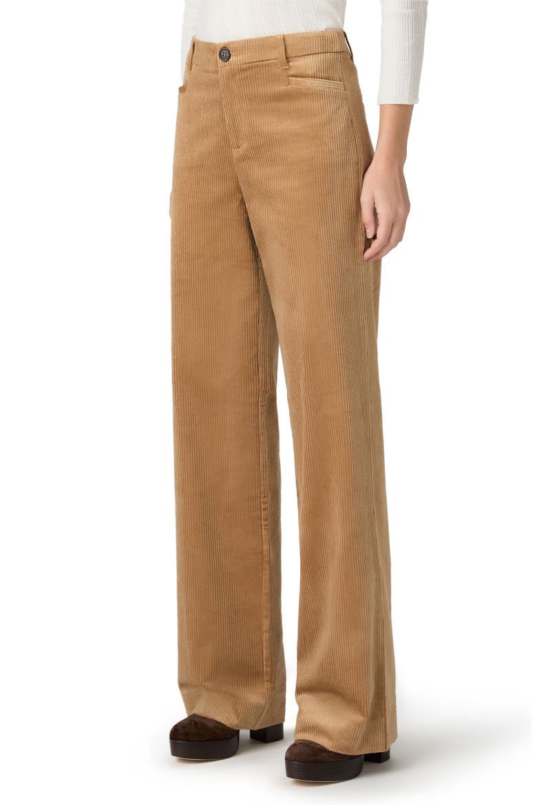 Sasha Corduroy Wide Leg Pants, Alternate, color, GOLDEN CARAMEL