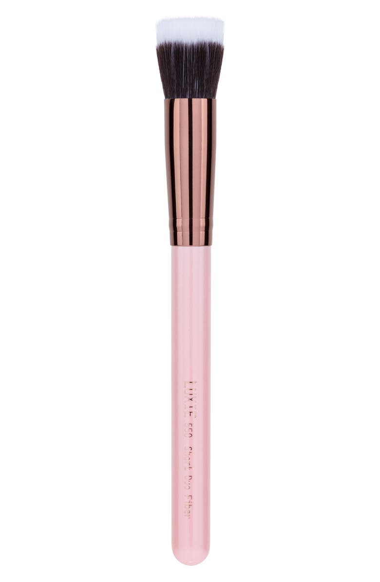 Luxie 550 Rose Gold Short Duo Fibre Face Brush, Main, color, 
