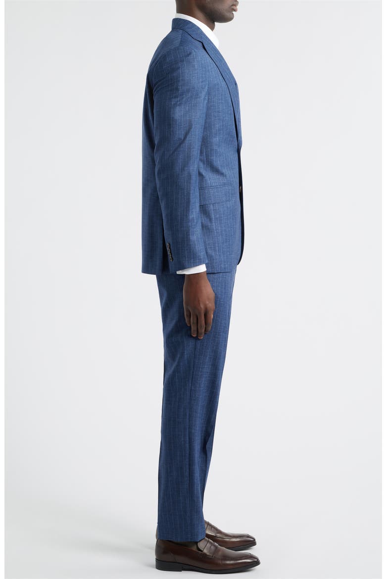 Mason Stripe Wool Siut, Alternate, color, MID BLUE