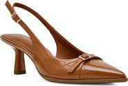 Anne Klein Cobbler Faux Leather Slingback Pump
