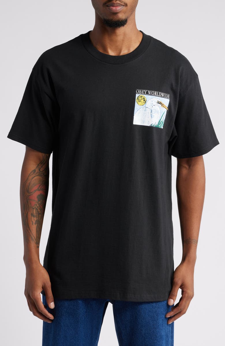 Obey Wildlife Cotton Graphic T-Shirt, Main, color,