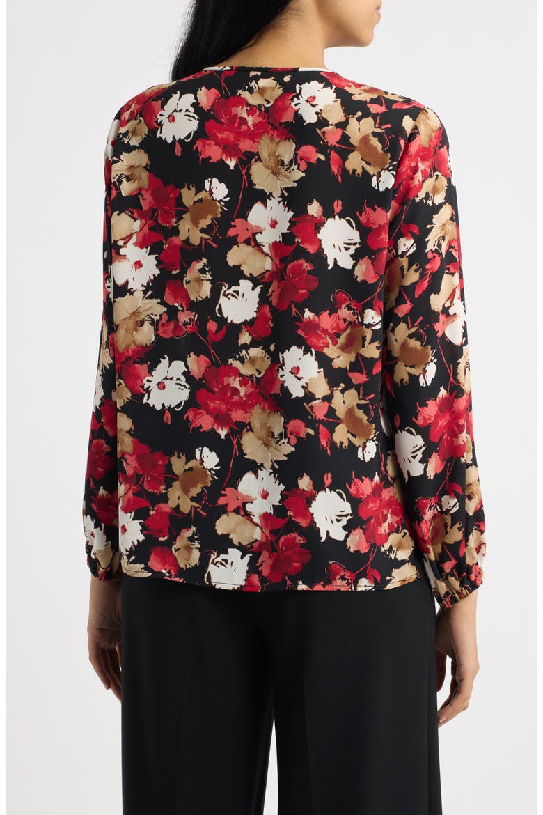 Floral Long Sleeve Top, Alternate, color, ANNE BLACK MULTI