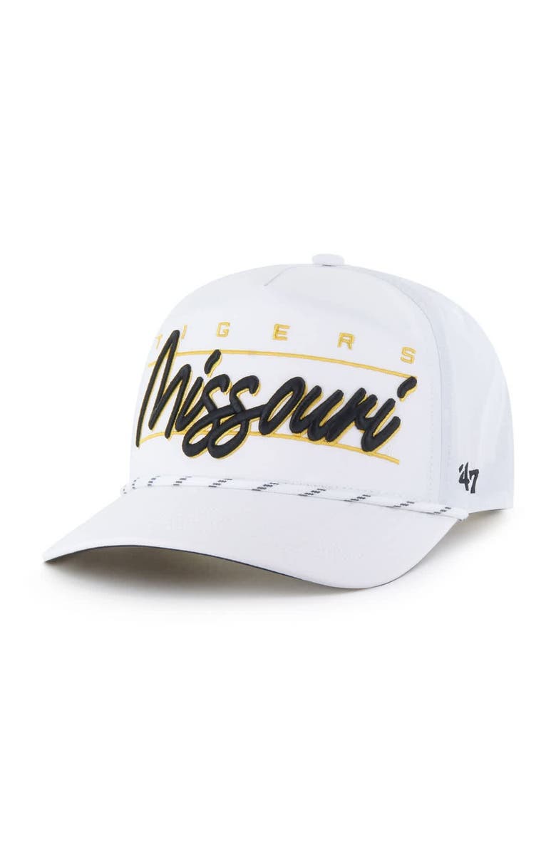 '47 Men's '47 White Missouri Tigers Condor Hitch brrr° Adjustable Hat, Main, color,