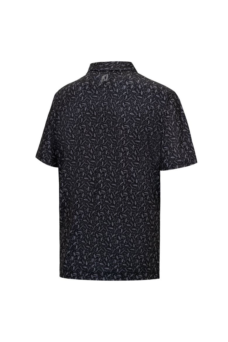 Men's FootJoy  Black Presidents Cup 2026 President's Cup ProDry Chicago Print Lisle Polo, Alternate, color, Black