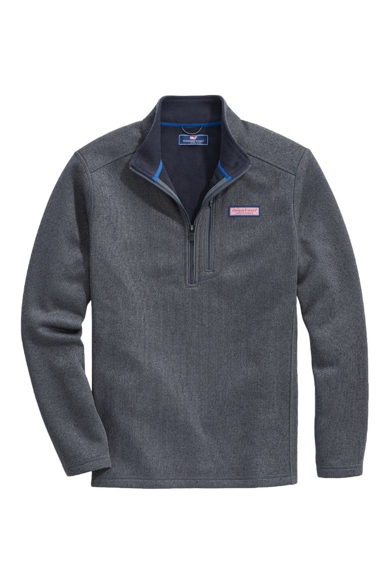 Mountain Fleece Quarter Zip Pullover, Main, color, CHARCOAL HEATHER