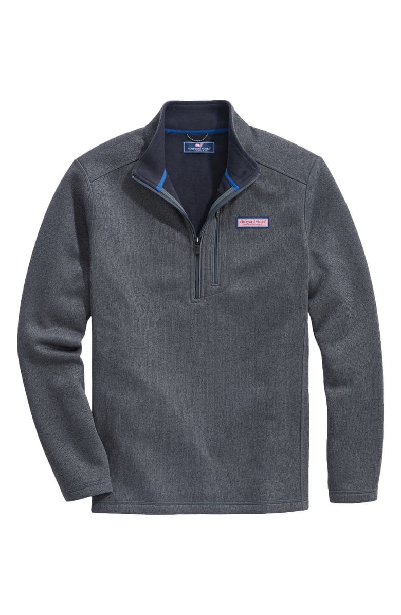 vineyard vines Mountain Fleece Quarter Zip Pullover, Main, color,