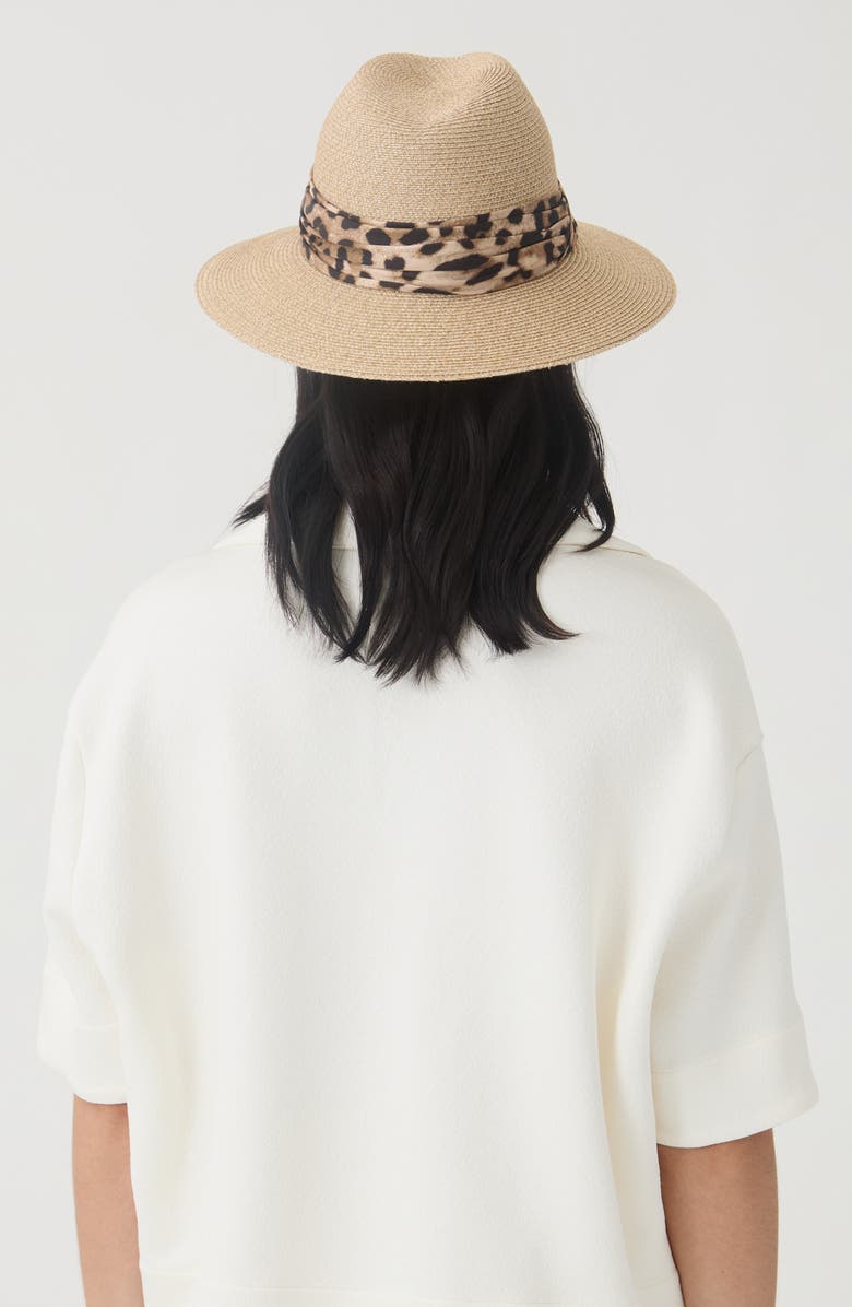 Eugenia Kim Courtney UPF 25+ Packable Straw Fedora, Alternate, color, Sand