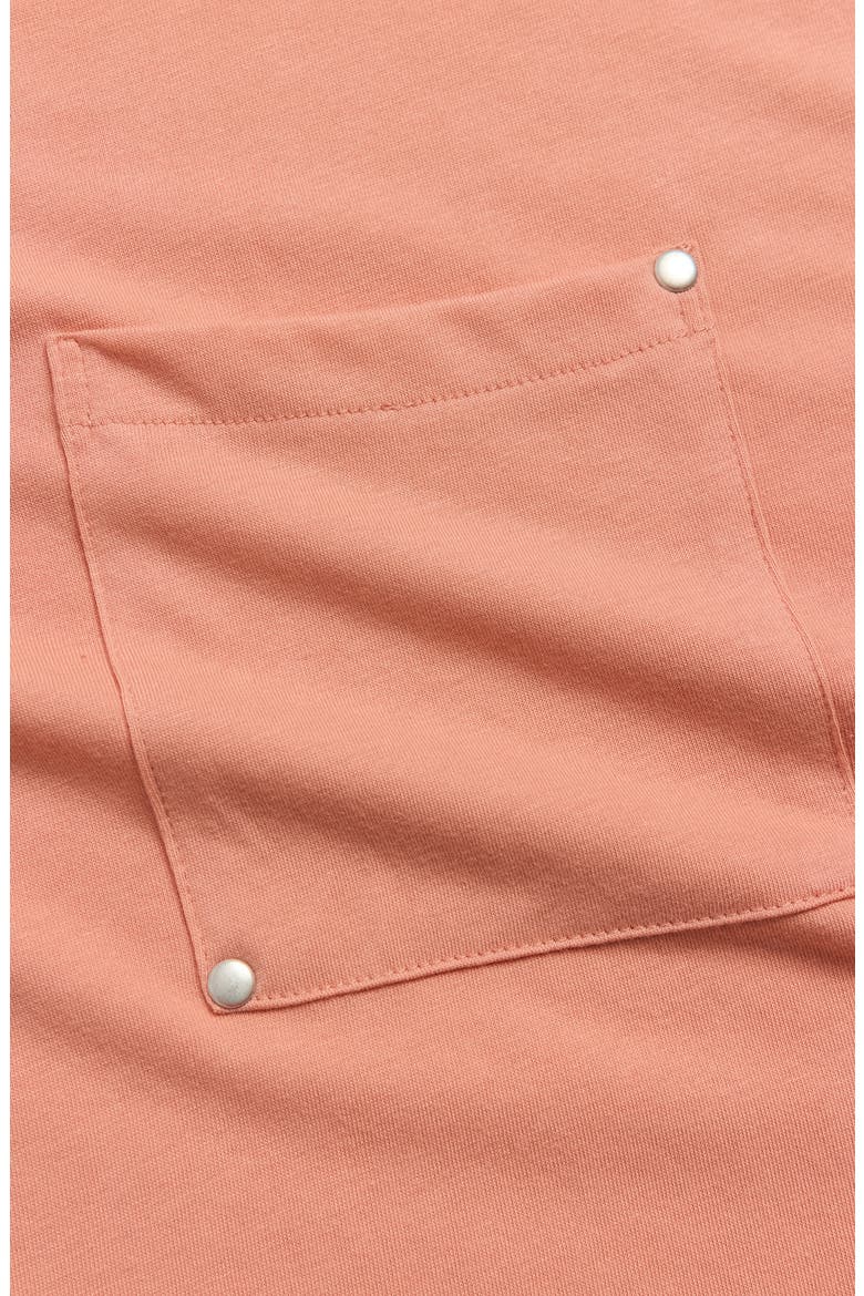 Rivet Pocket Cotton Blend T-Shirt, Alternate, color, BRICK DUST