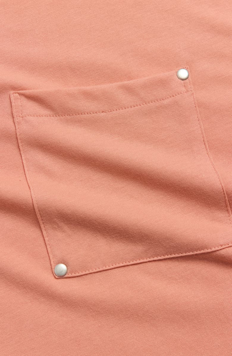 KROST Rivet Pocket Cotton Blend T-Shirt, Alternate, color, Brick Dust