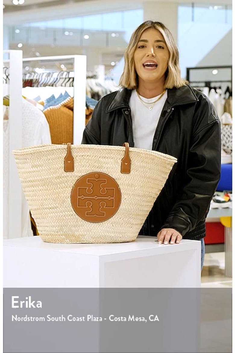 Ella Large Straw Basket Tote video