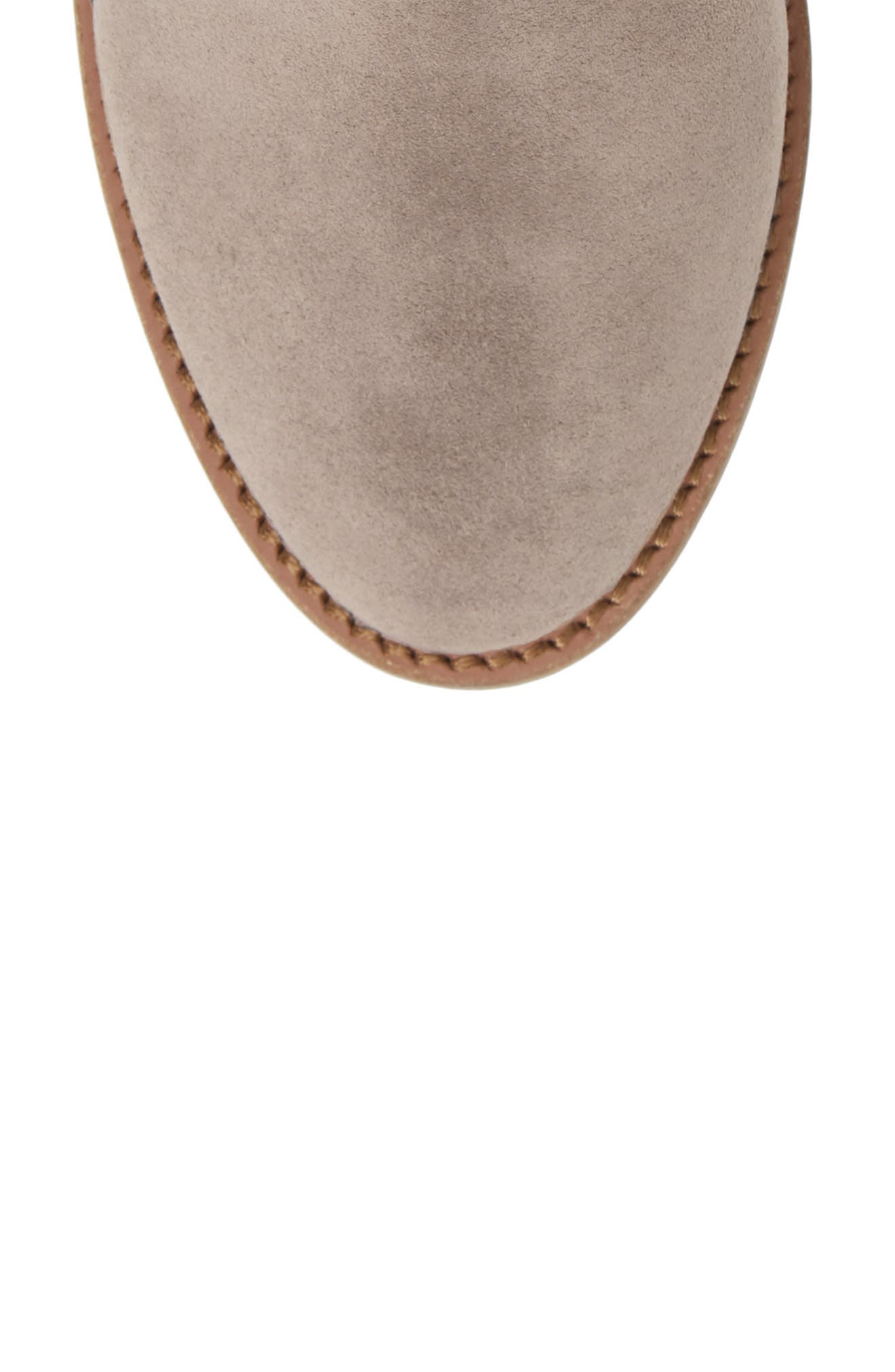 Nina Waterproof Suede Boot, Alternate, color, MUSHROOM SUEDE