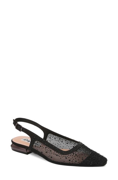 Kar Embellished Slingback Flat (Women)