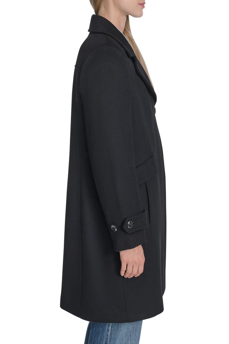 Wool Blend Coat, Alternate, color, BLACK