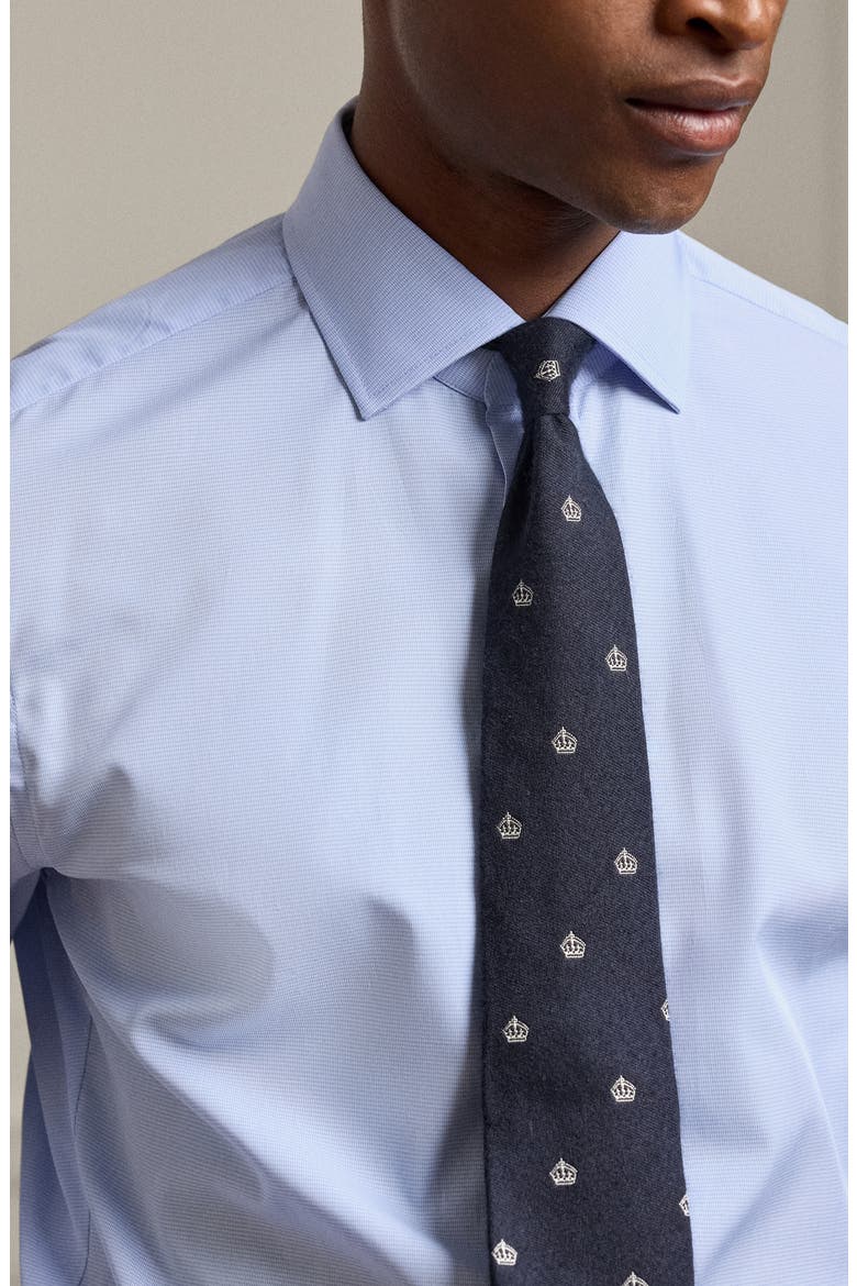 Aston Light Blue Cotton Button-Up Shirt, Alternate, color, BLUE