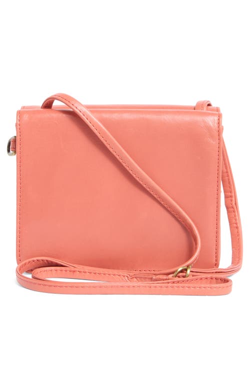 Hobo Jill Leather Wallet Crossbody Bag In Cherry Blossom