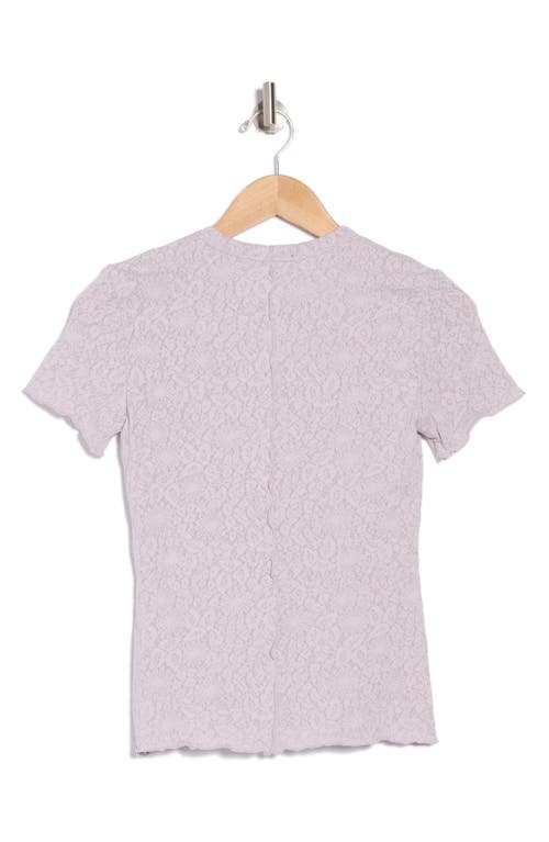 Rag & Bone Gemma Floral Jacquard T-shirt In Lilac