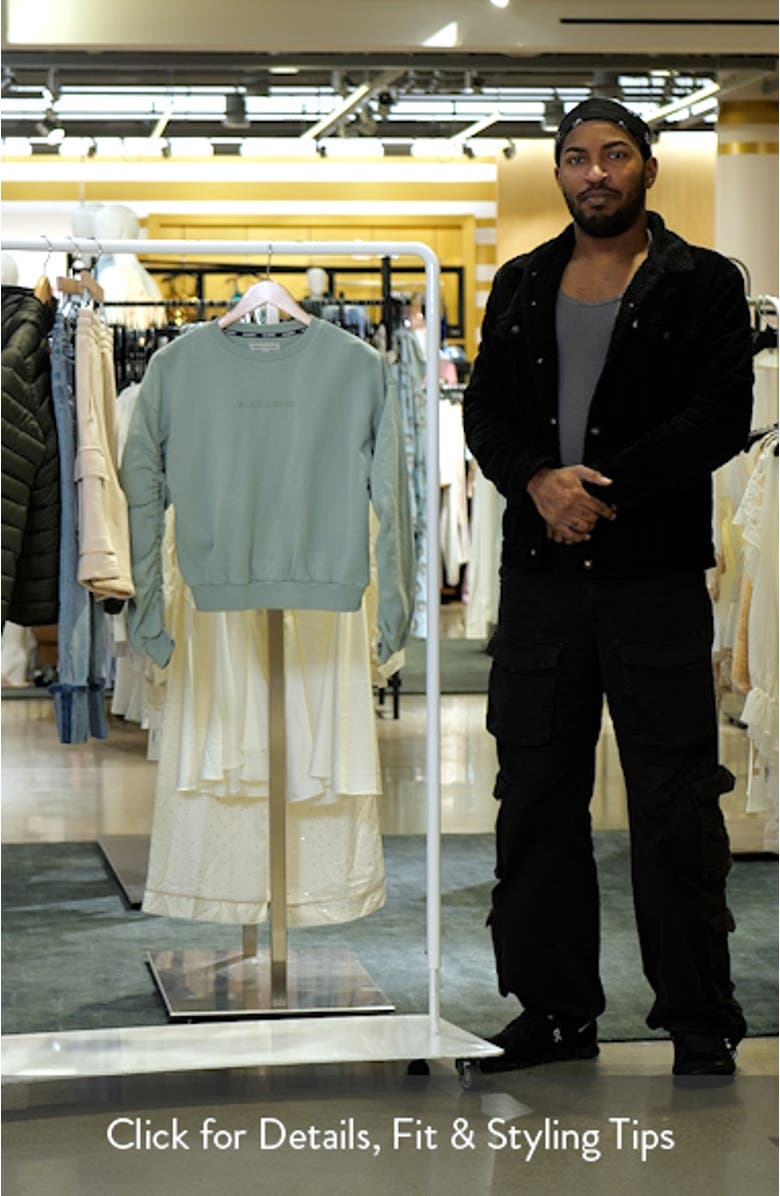 Kids' Ruched Sleeve Sweatshirt, sales video thumbnail