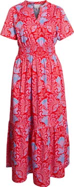 SUGARLIPS Radiant Floral Cotton Poplin Maxi Dress