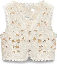 rag & bone Coralie Floral Cutout Vest