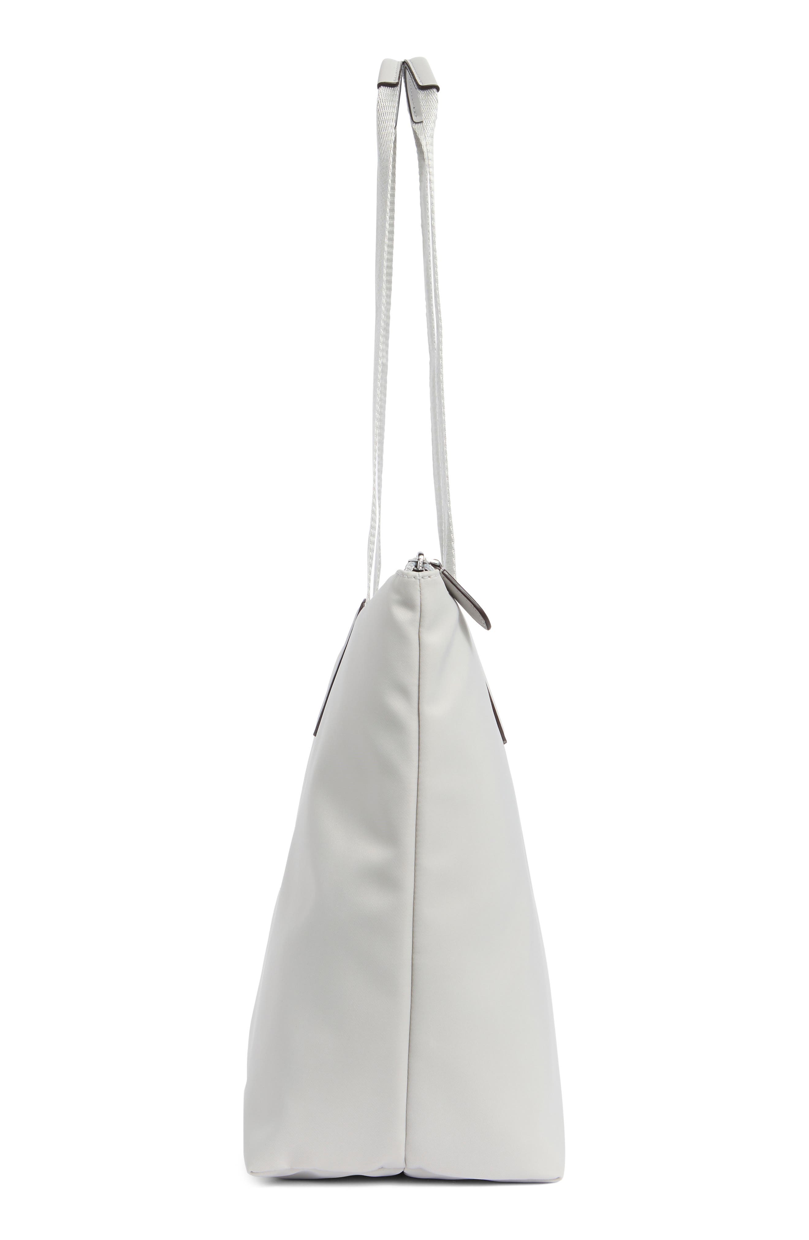 Kate Spade New York packable tote with zip pouch, Alternate, color, Platinum Grey