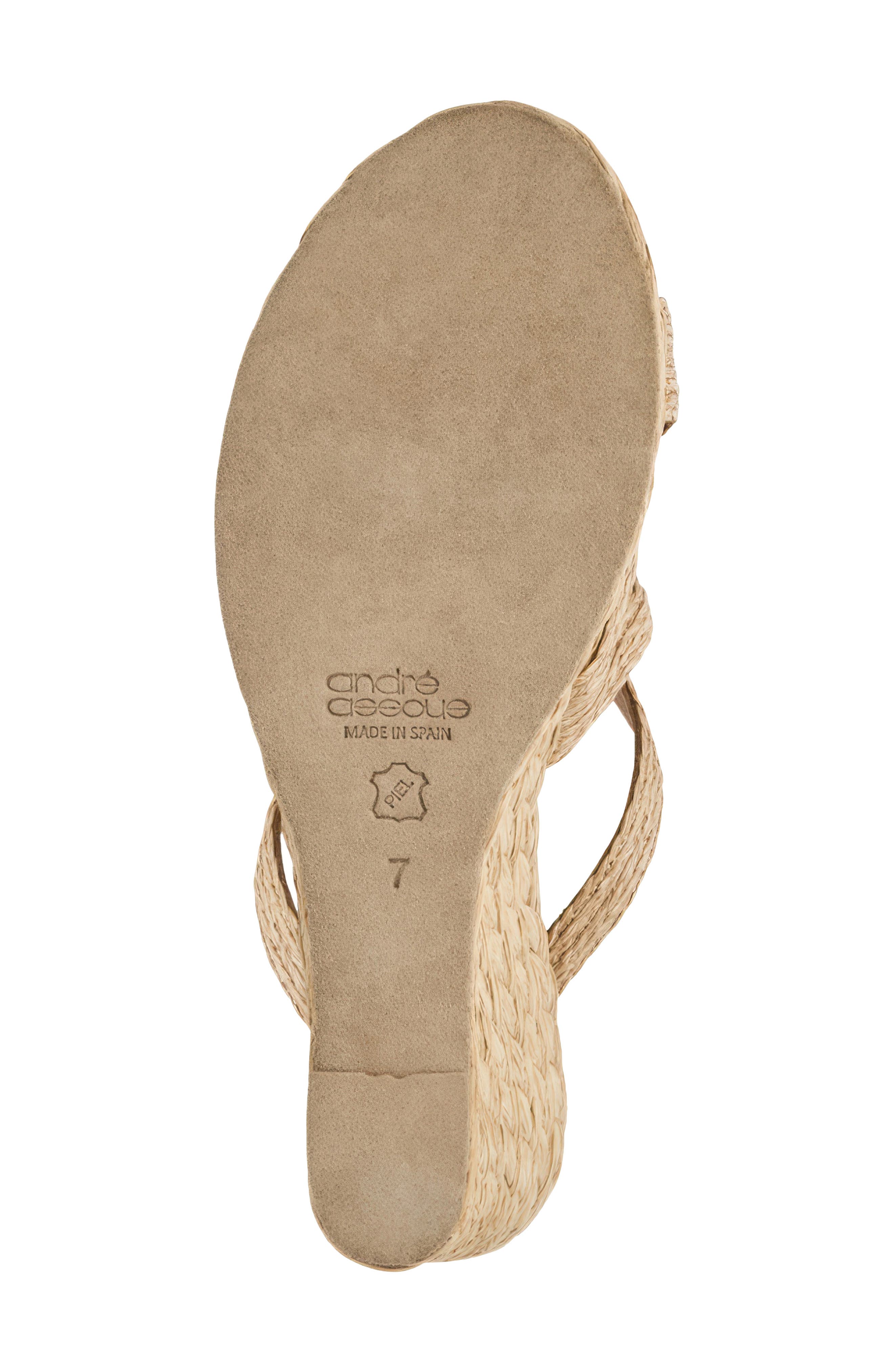 André Assous Nalia Wedge Slide Sandal, Alternate, color, Natural/Cuero