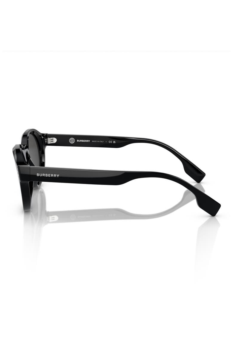 50mm Phantos Sunglasses, Alternate, color, BLACK