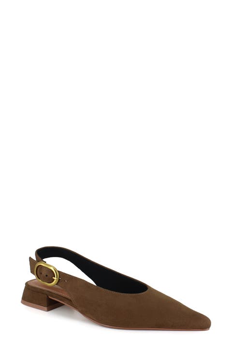 Leonora Slingback Pointed Toe Pump (Women)