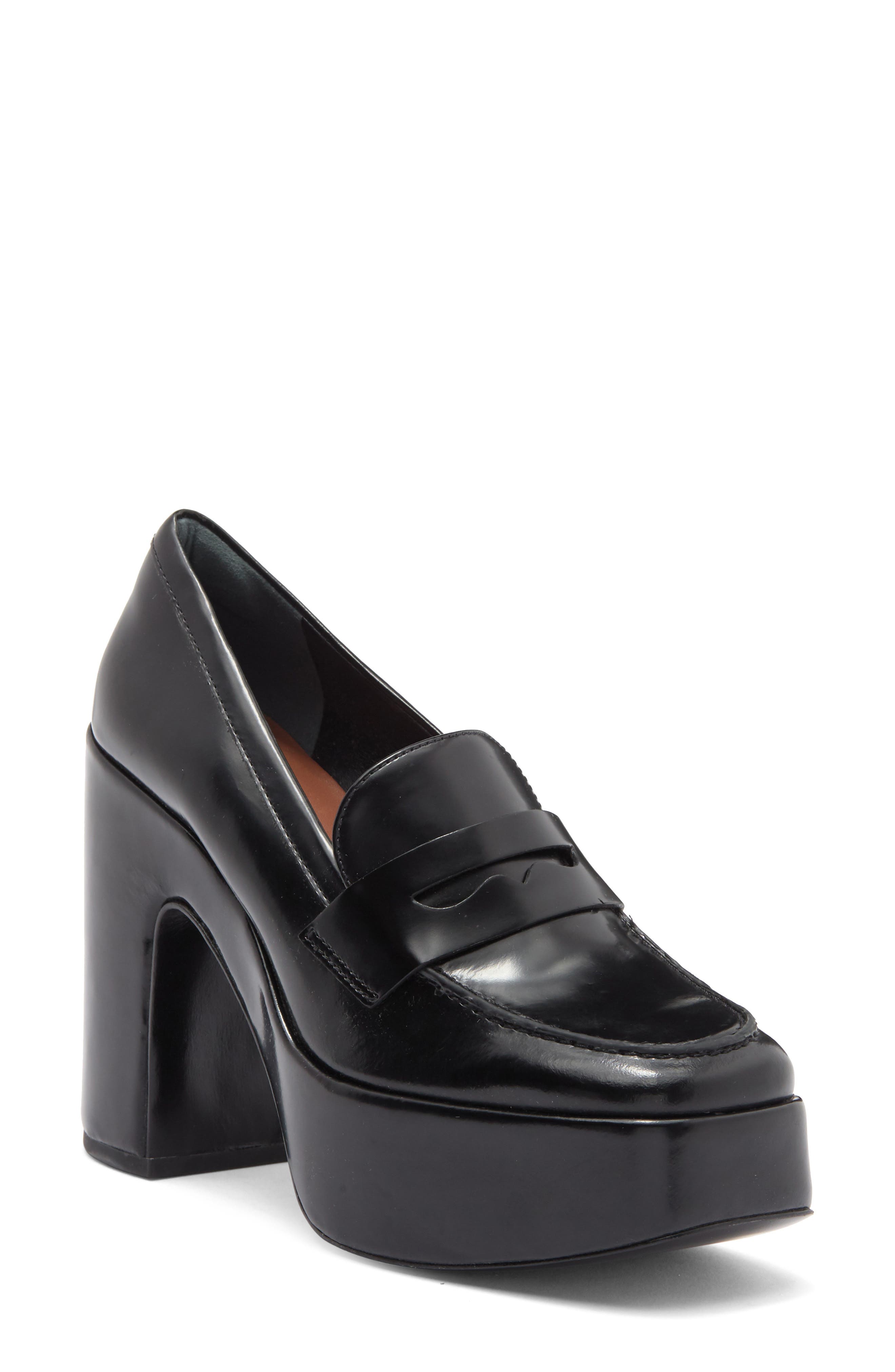 Reformation Lolita Platform Loafer Pump, Main, color, 